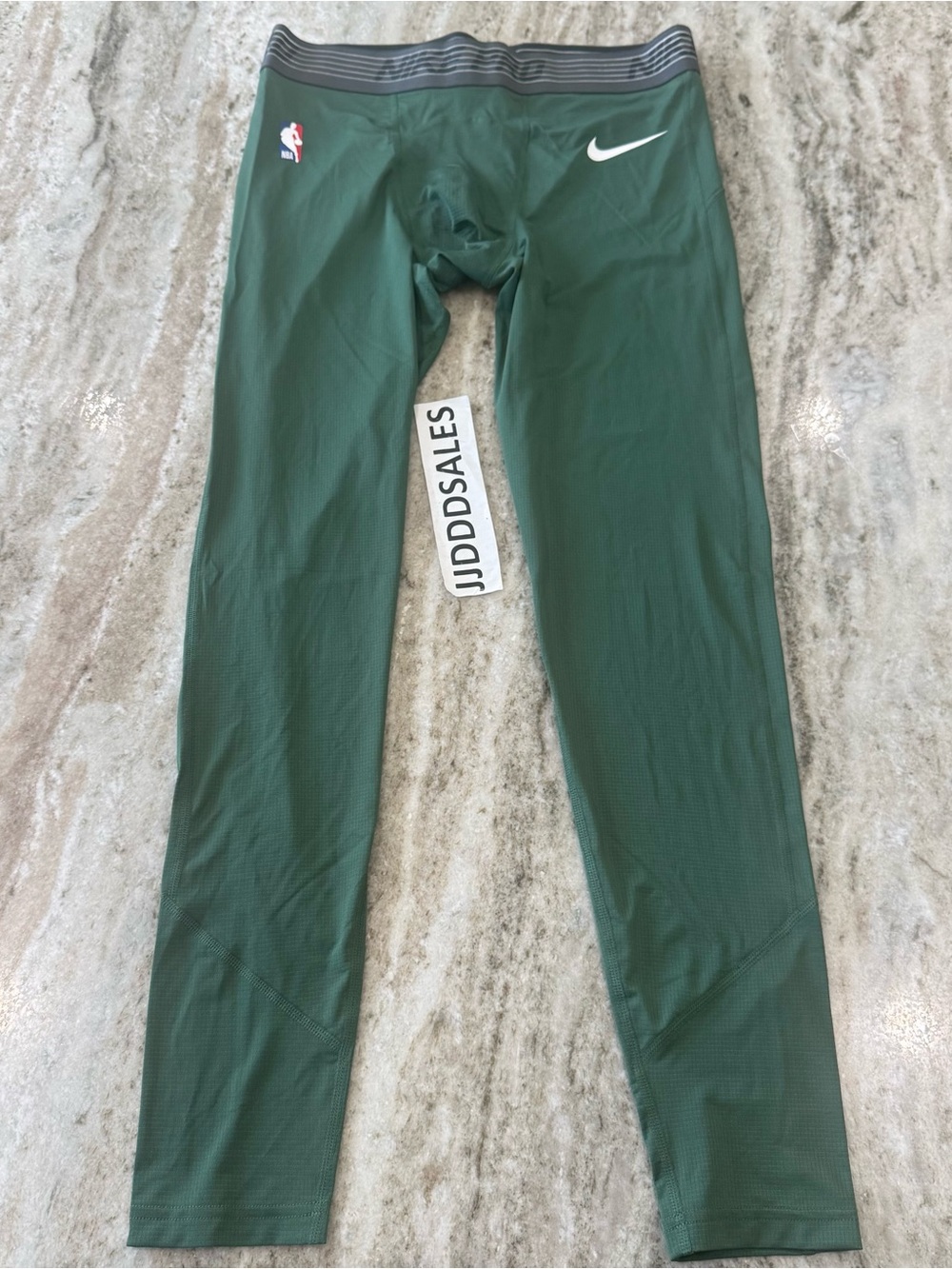 Nike Pro NBA Men's Full Length Compression Leggings Green CI0463-323 Size XL